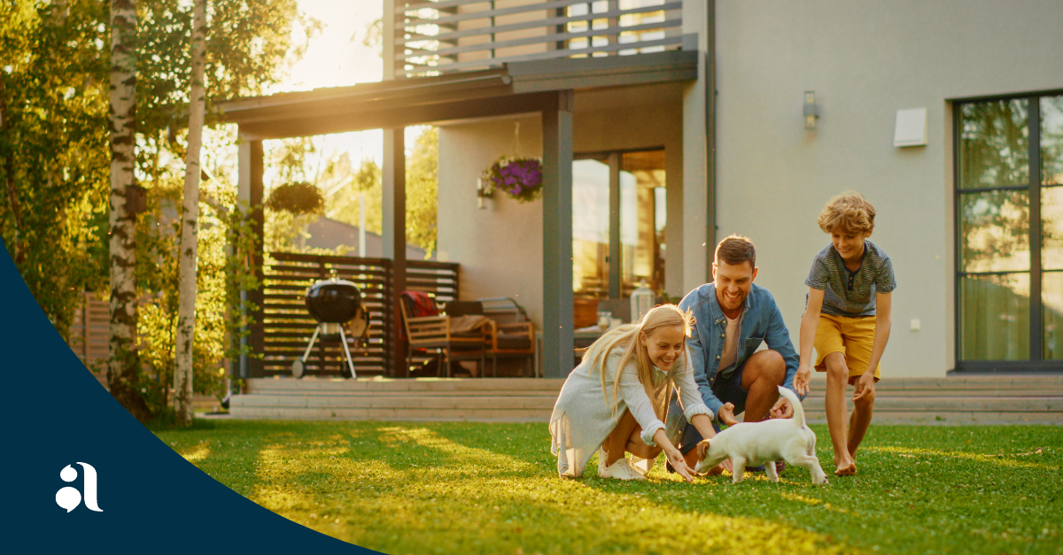 A view of a family enjoying their master-planned community in Austin