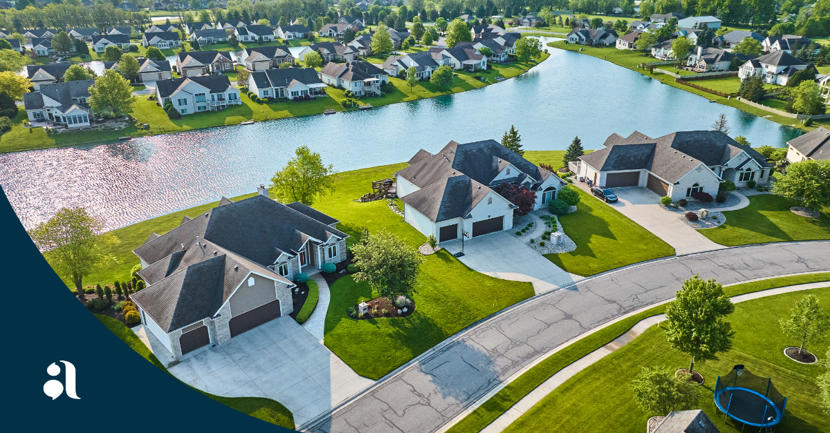 Salesforce for real estate - master-planned community from above