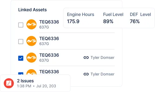 Clue preventive maintenance dashboard