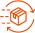 Package delivery workflow icon