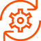 Equipment maintenance cycle icon