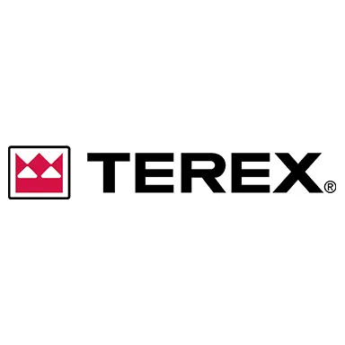 Terex logo with red and black colors.