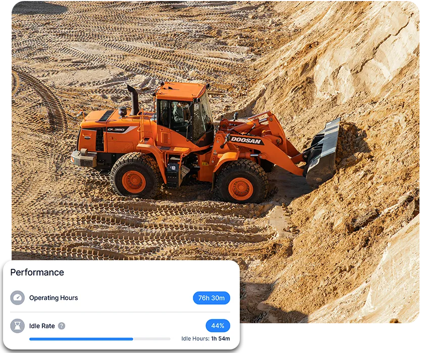 Bulldozer excavation working