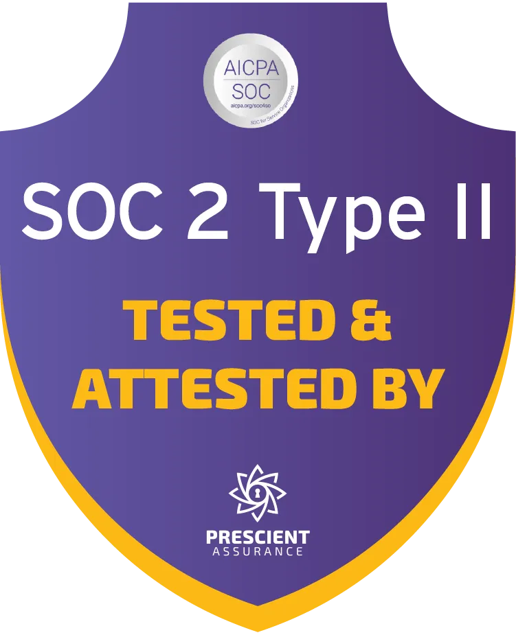 Image showing SOC 2 TYPE II badge for CLUE