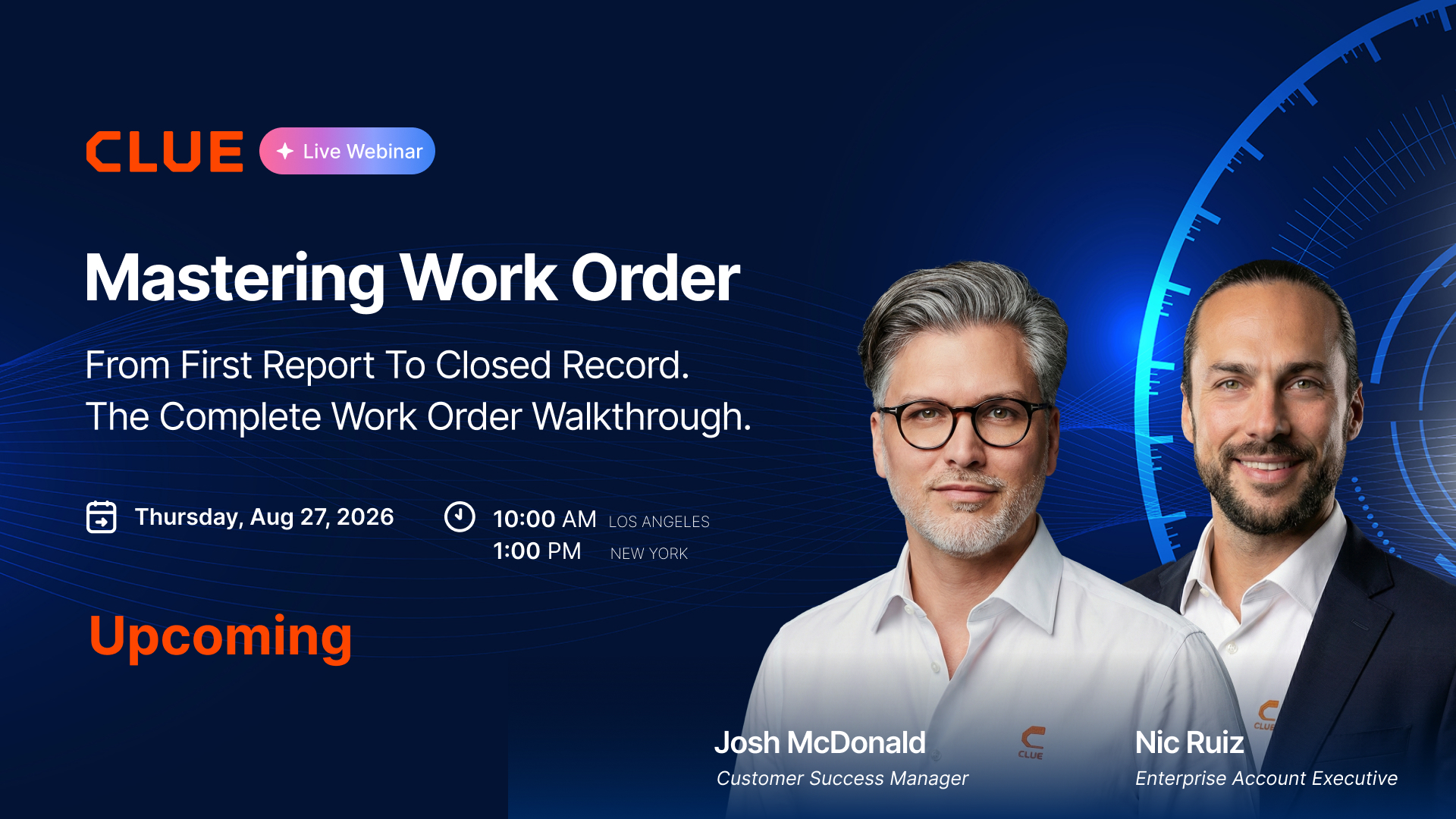Mastering Work Order session card