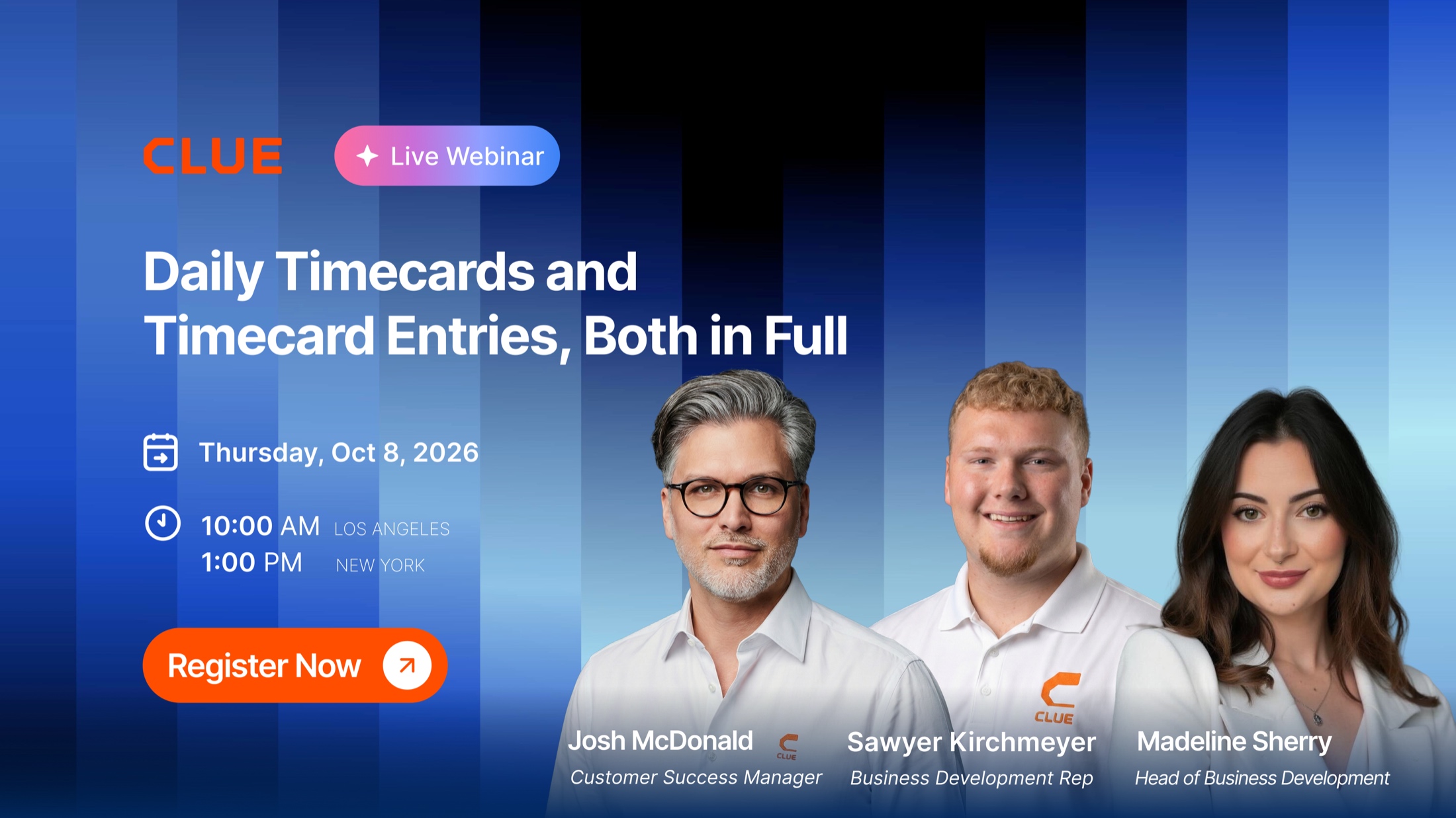 Timecards session card