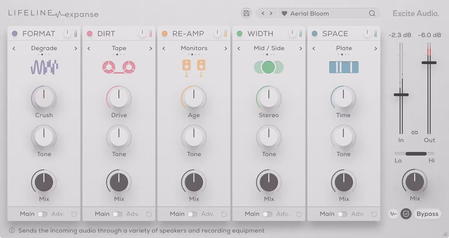 Lifeline Expanse - a new multi-effect from Excite Audio