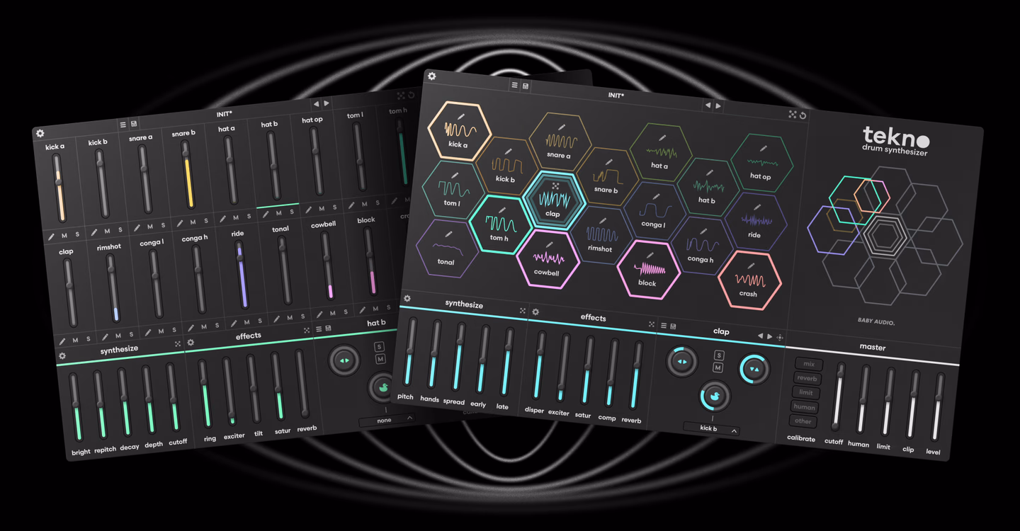 Tekno is a new sample-free drum synthesizer plugin by Baby Audio.
