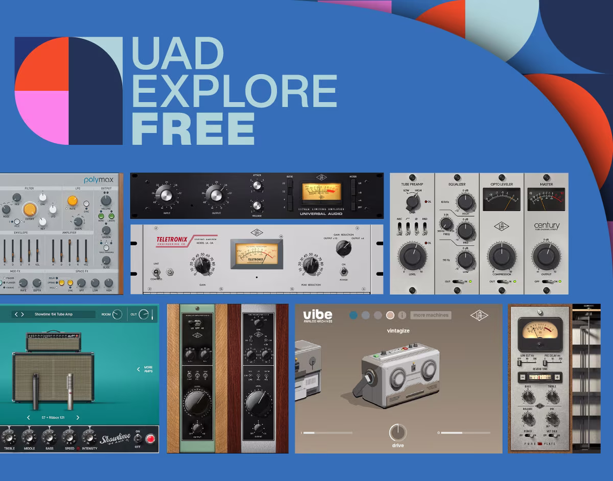 UAD Explore FREE -- 8 Plugins + LUNA DAW