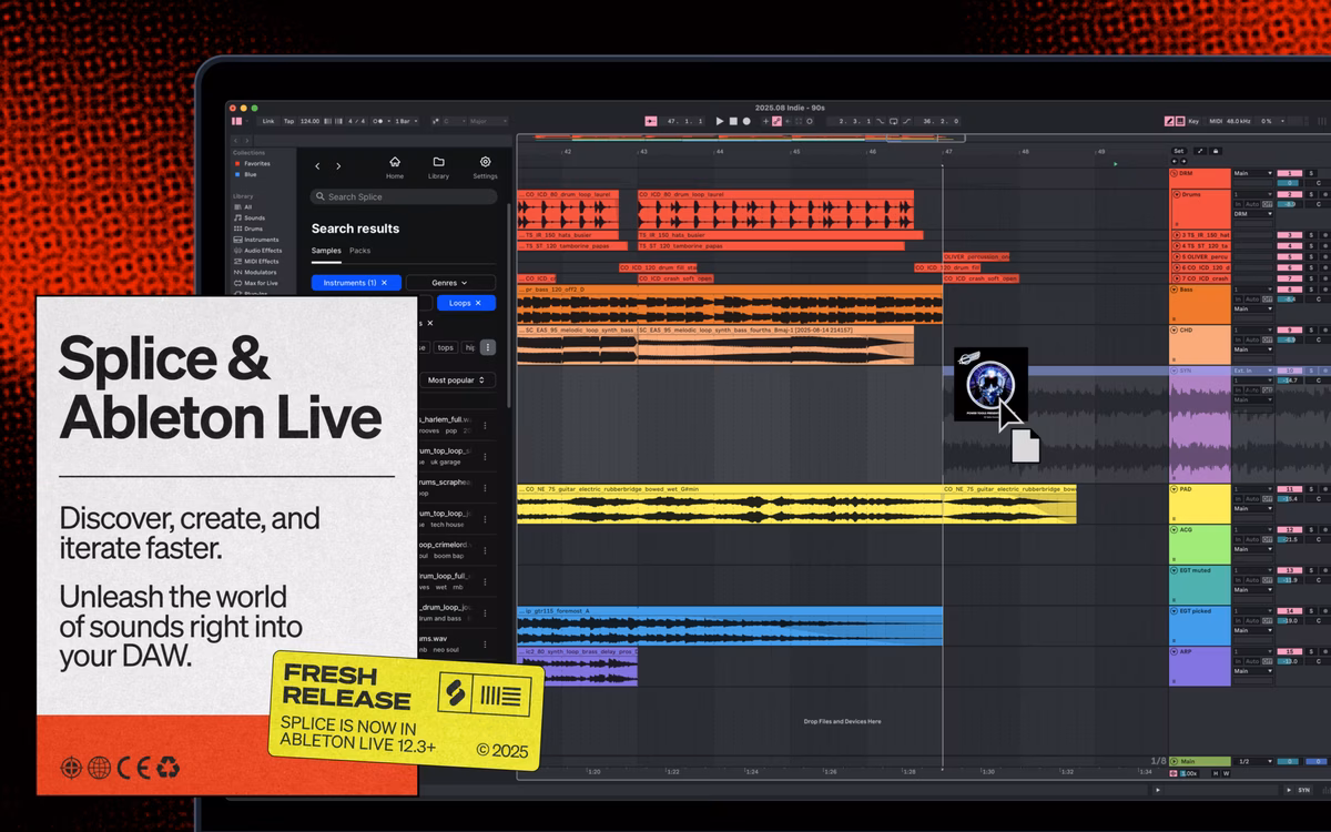 Splice ships Ableton Live integration and Soundcheck AI beta
