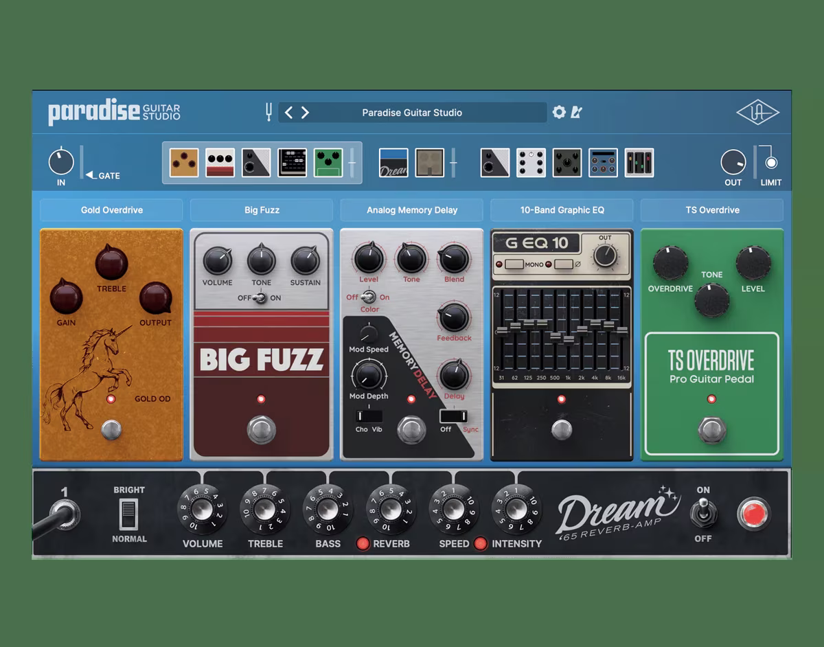 UAD Paradise Guitar Studio Bundle for $99