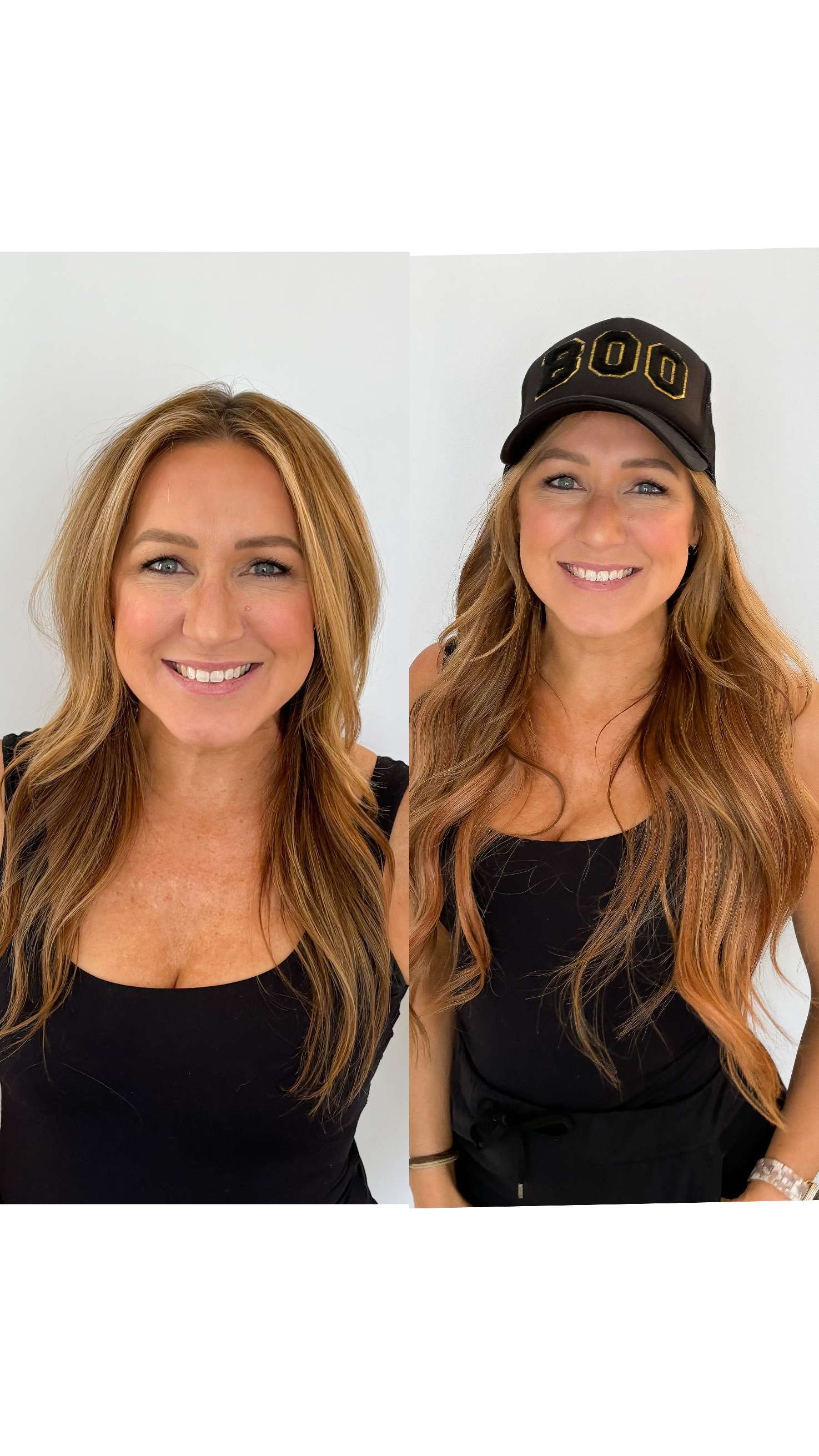 Vibrant hair color maintained on hair extensions at Light Styling