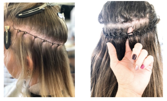 Caring for Natural Beaded Row hair extensions between salon visits