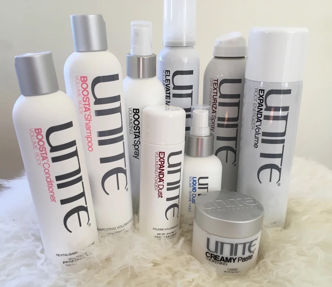 Unite volumizing hair products recommended by Light Styling