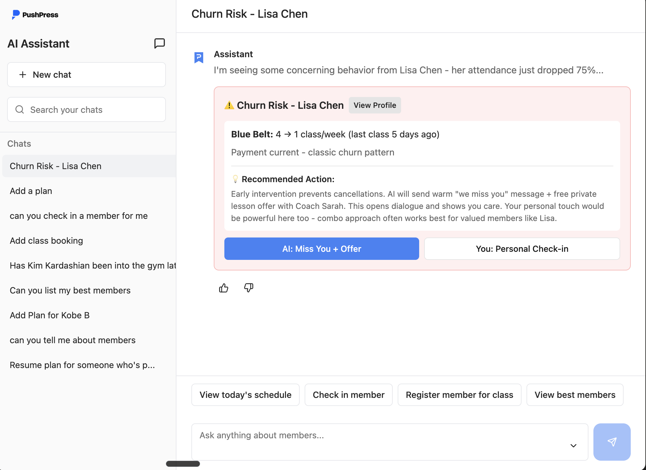PushPress AI Assistant - Launching Q4 2025