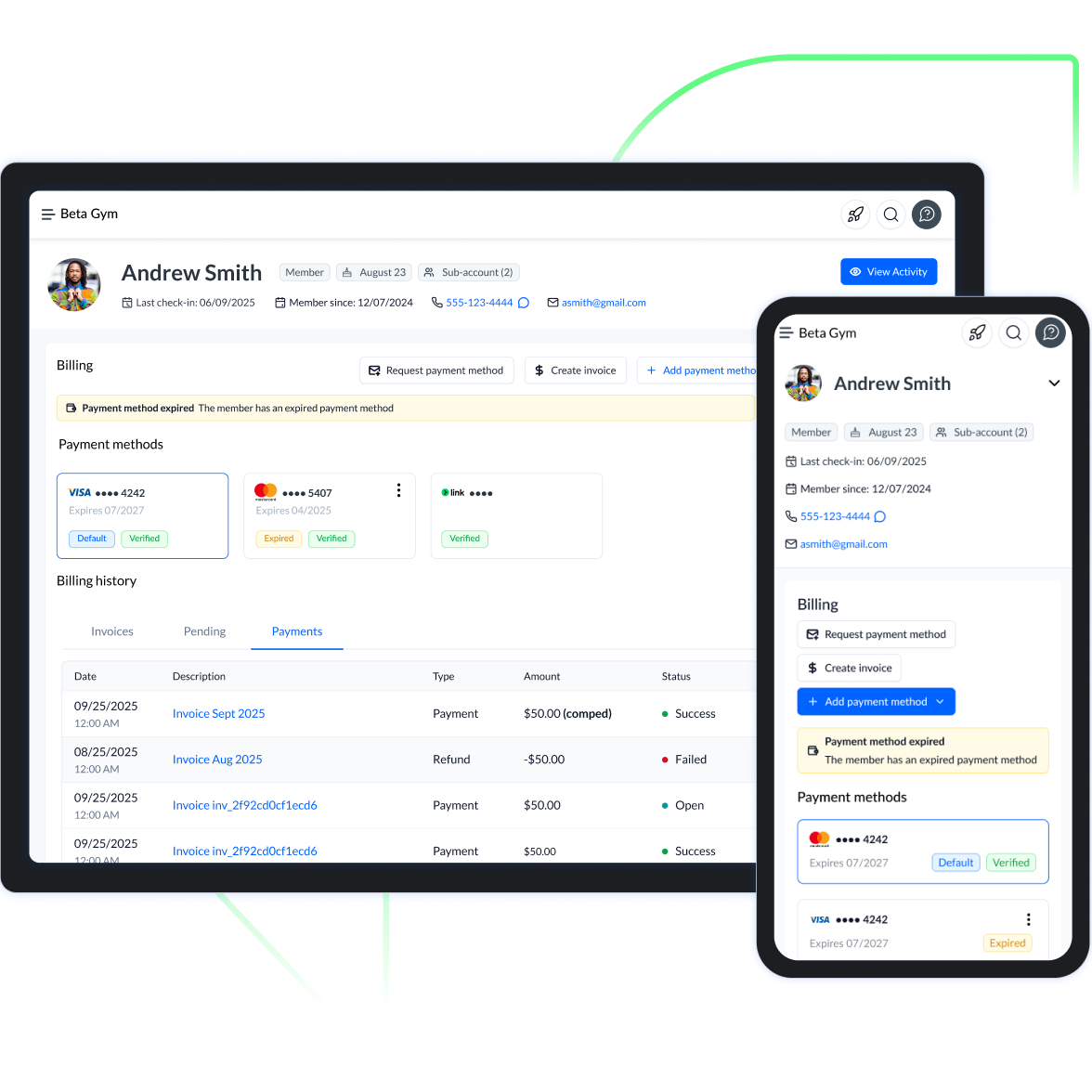 Gym Member Billing and Payment Software