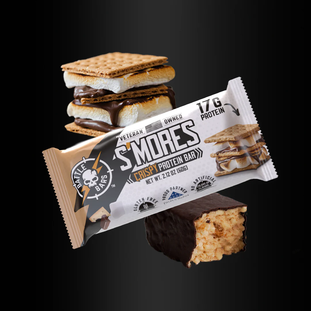 smores flavor battle bar protein bar