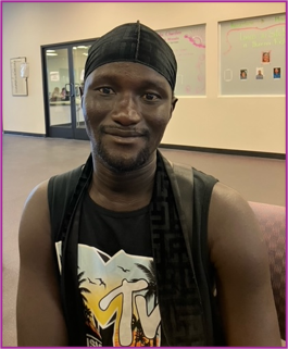 Ndiawar from Senegal, in the US since 2023