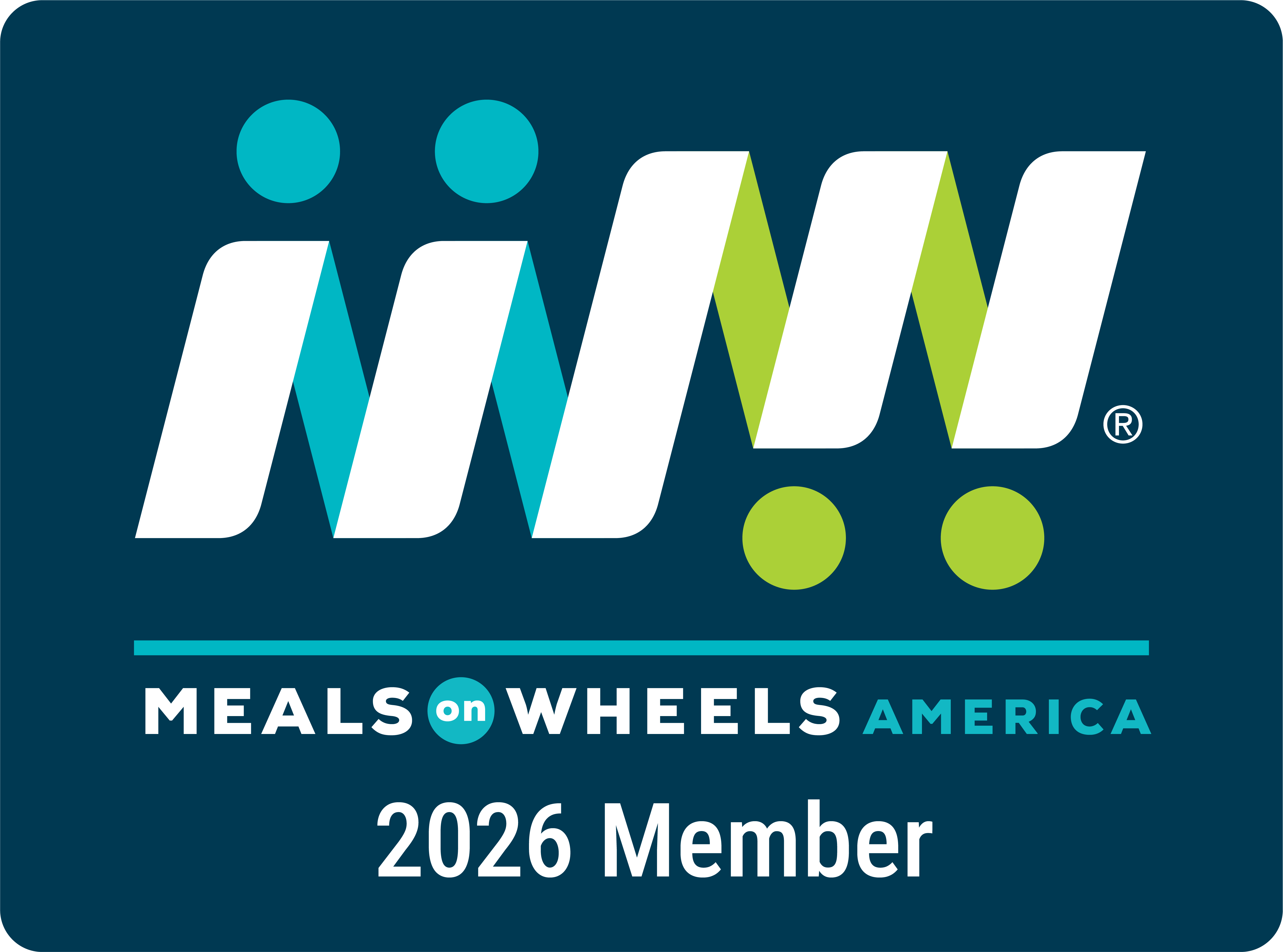 Meals on Wheels of America's Member Badge Logo