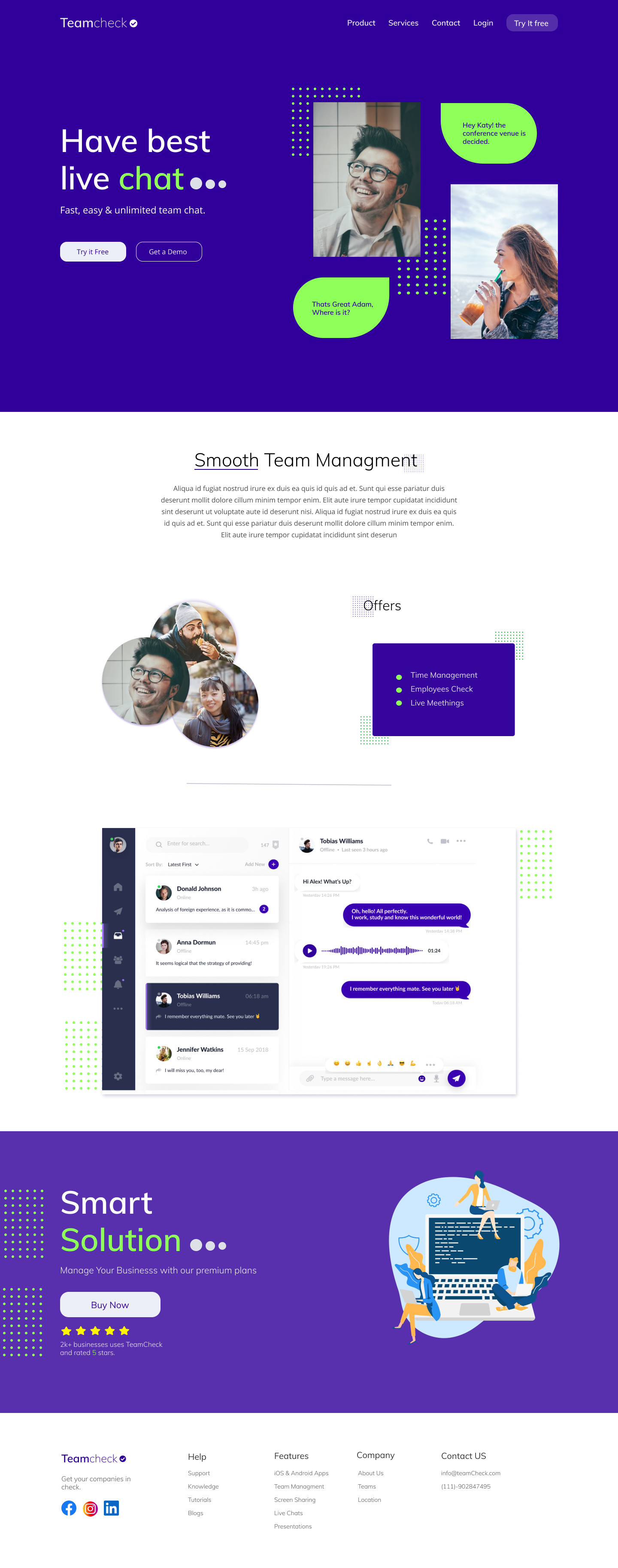 A screenshot of web page