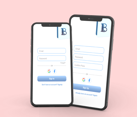 A mockup of a project