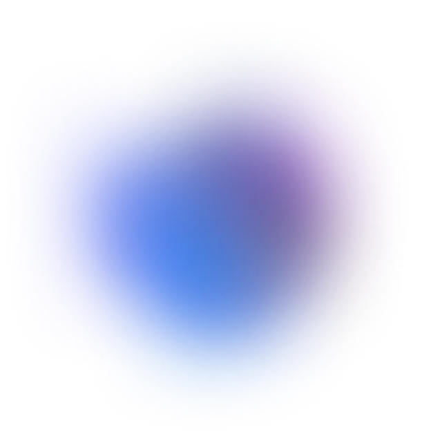 Soft, circular gradient blend of blue and purple colors with a glowing effect on a transparent background.