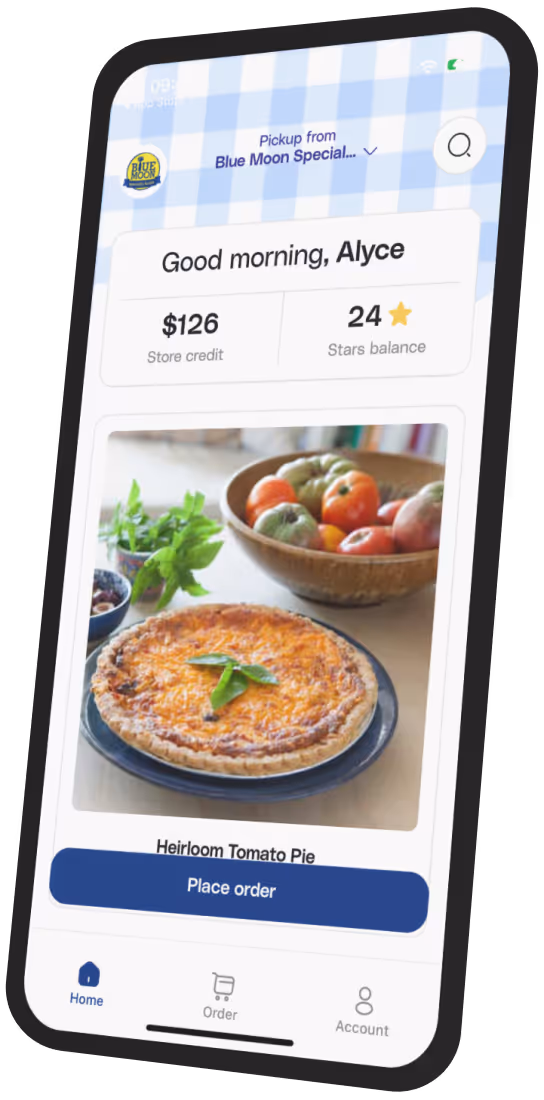 Download the Blue Moon Specialty Foods App