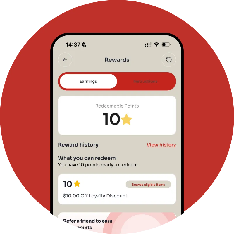 ⭐ Earn Rewards