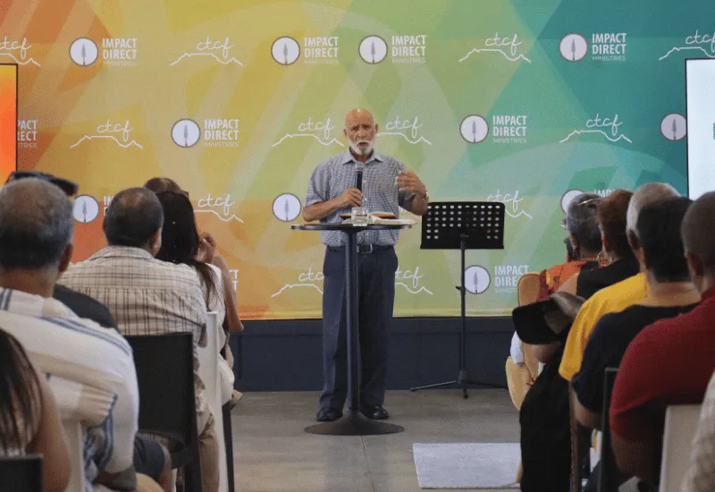 Apostle sharing an informative sermon.