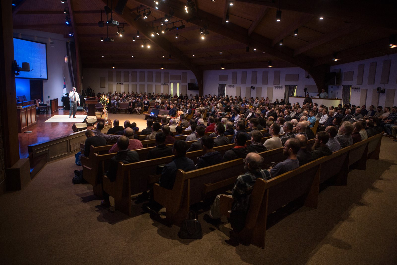 Preaching to a full house