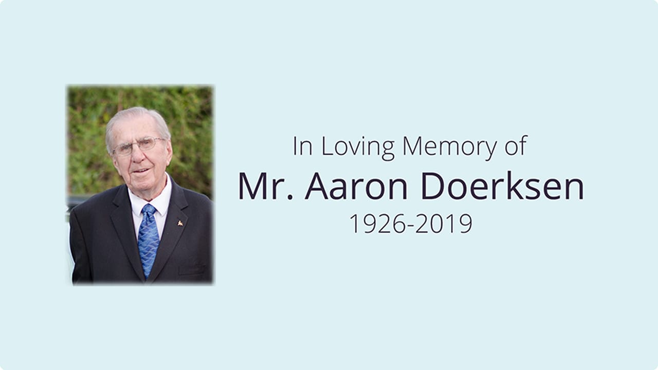 Aaron Doerksen Memorial Service