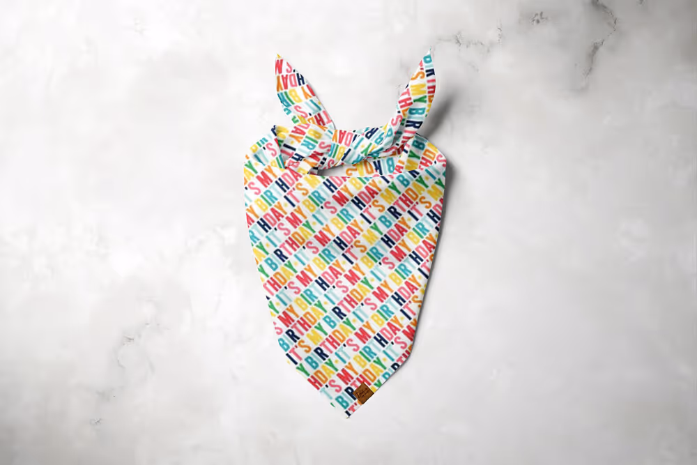 My Birthday Dog Bandana