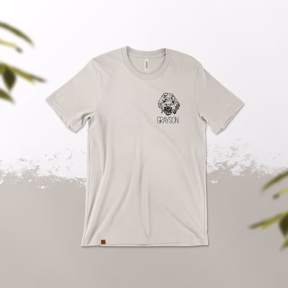 Custom Dog Tee — Cement