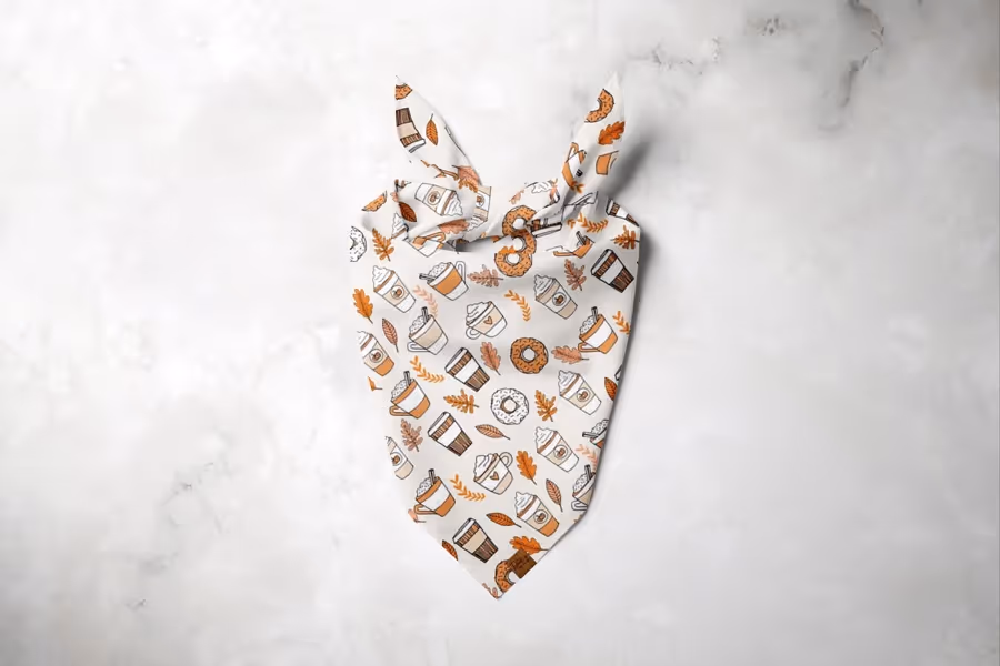 Pumpkin Spice Dog Bandana