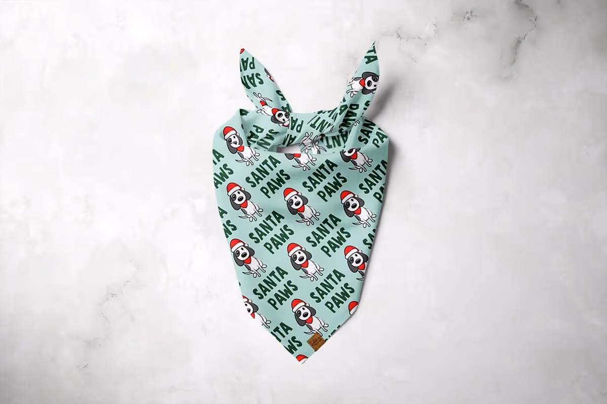 Santa Paws Dog Bandana