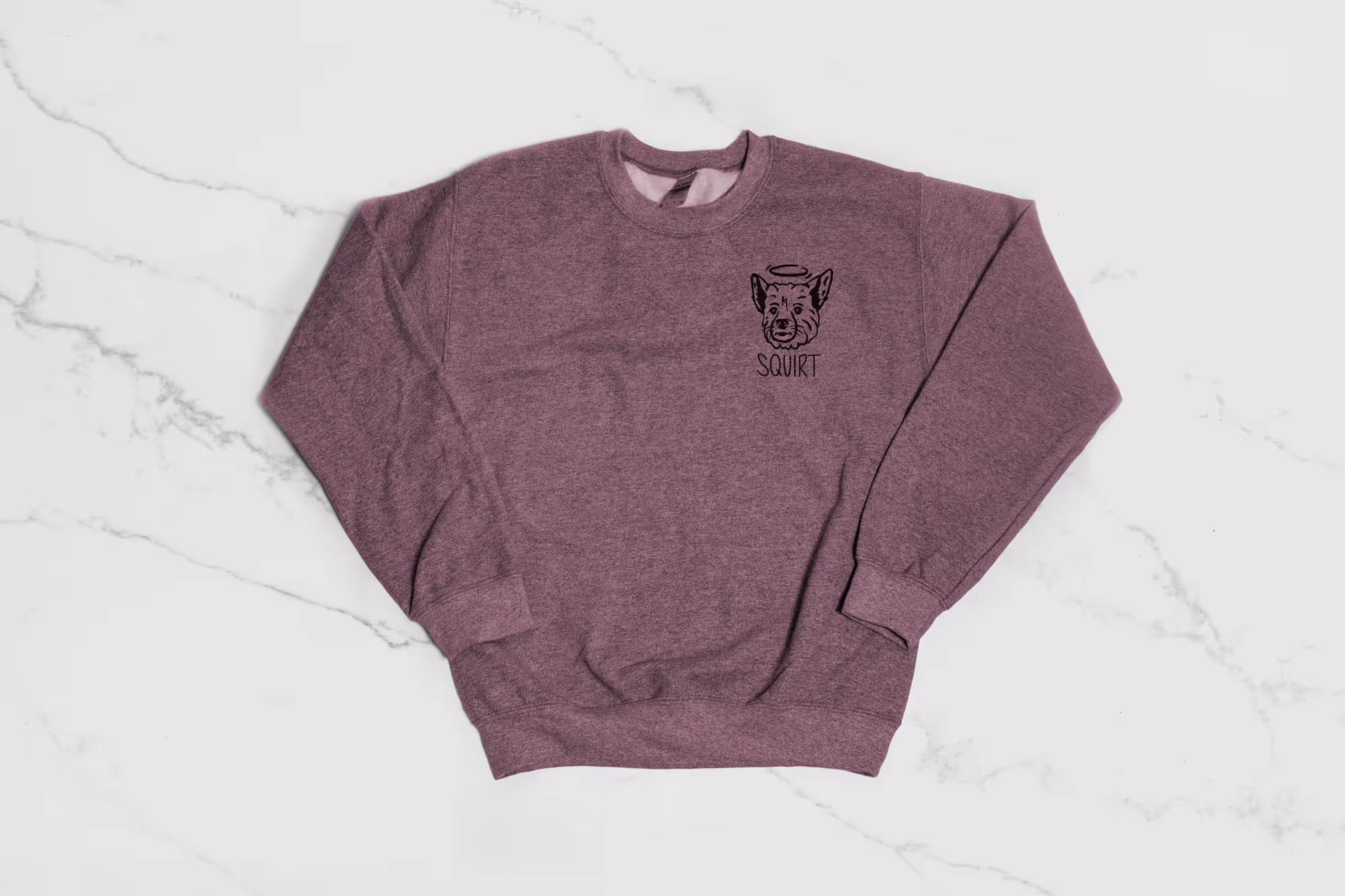 Custom Dog Sweatshirt — Purple