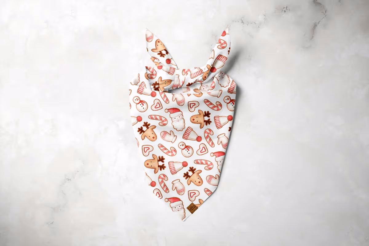 Christmas Cookies Dog Bandana