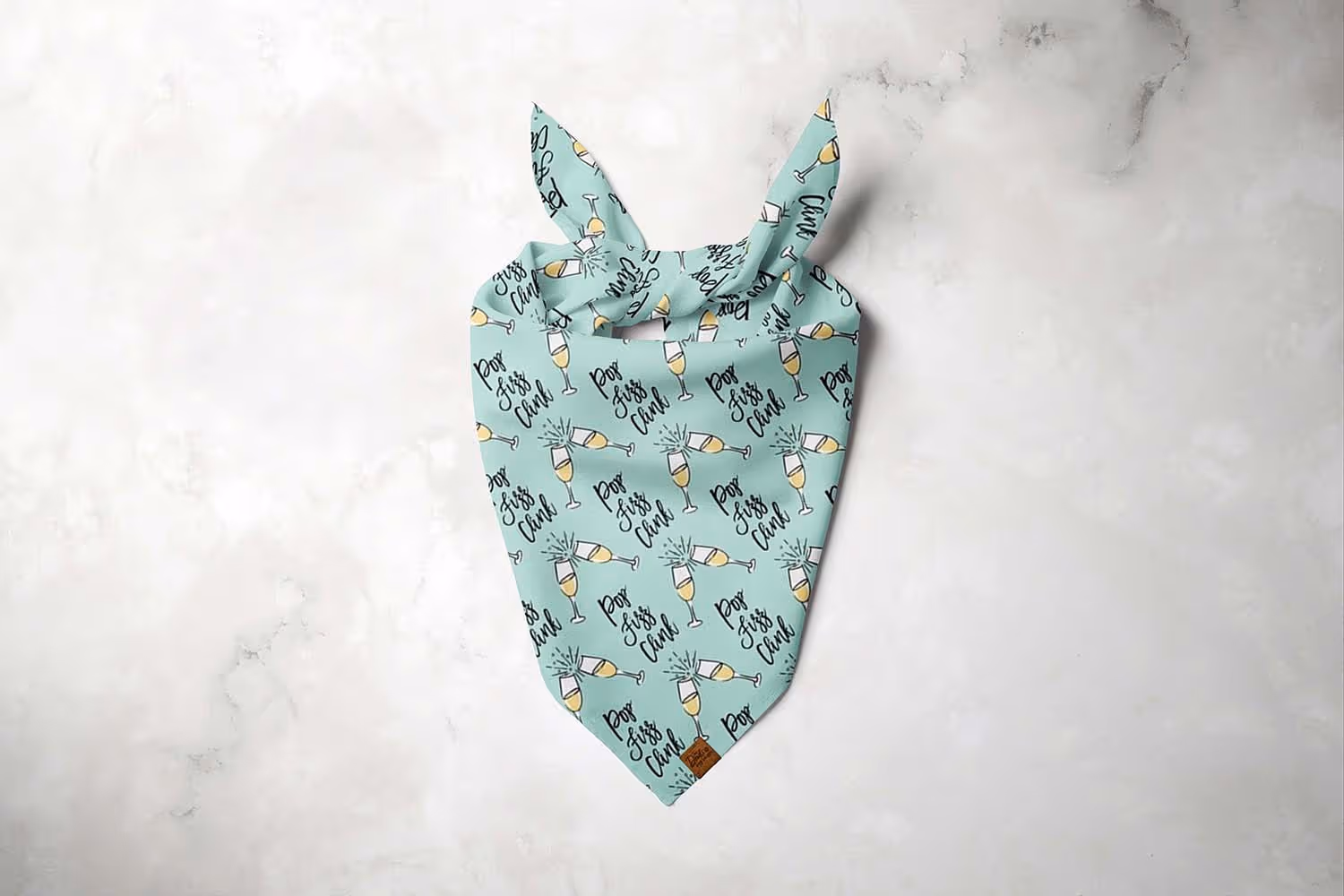 Pop, Fizz, Clink Dog Bandana