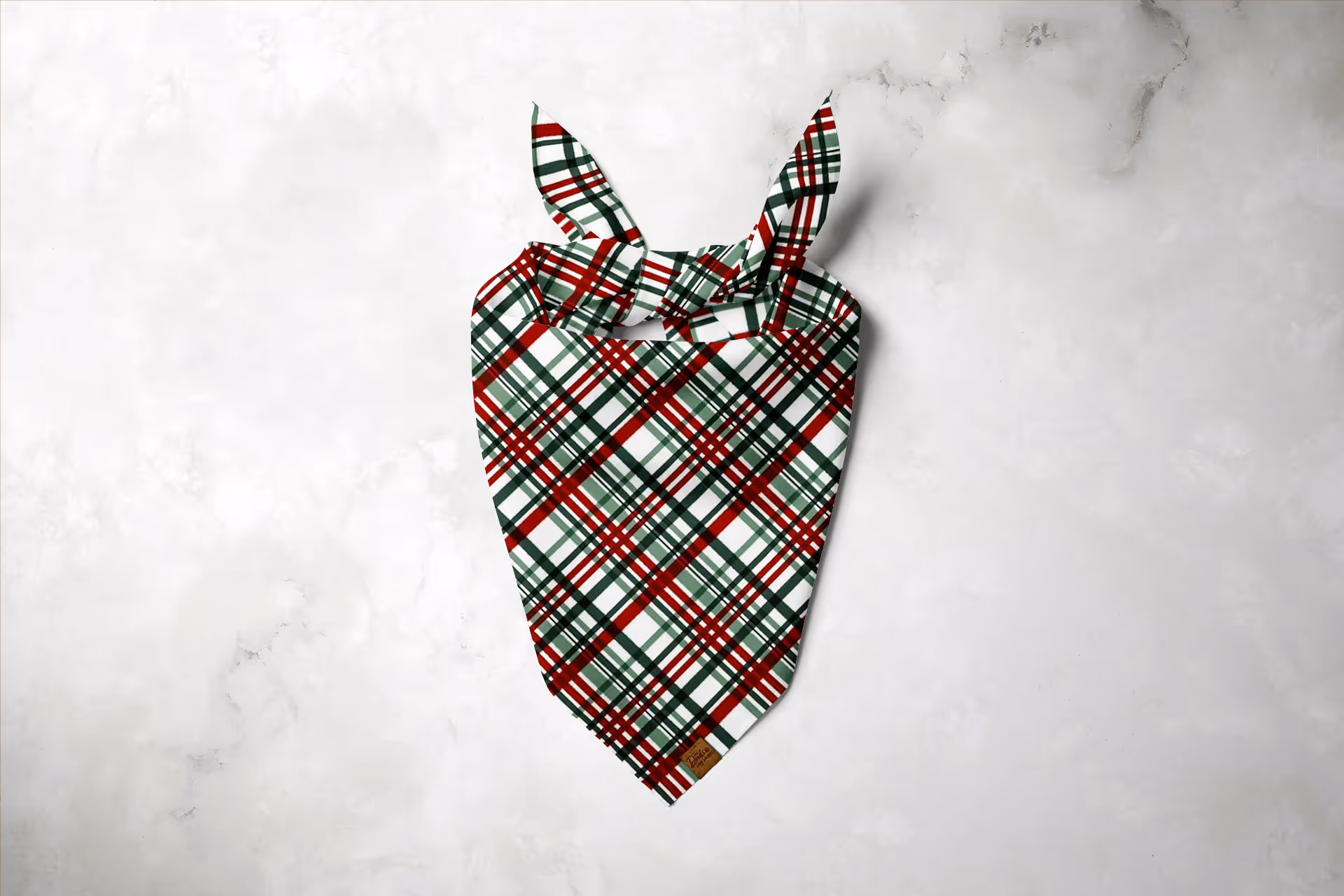 Christmas Plaid Dog Bandana
