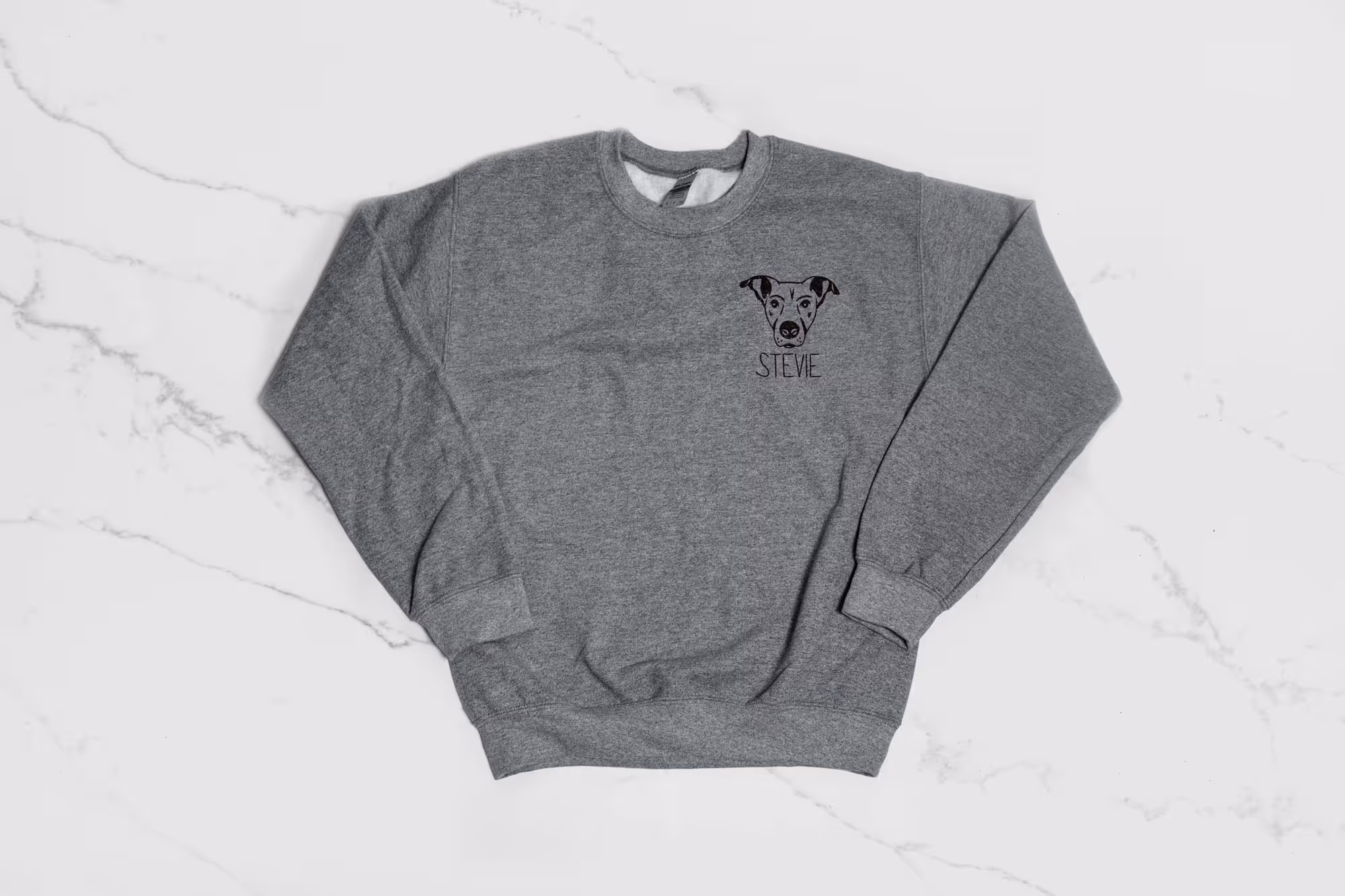 Custom Dog Sweatshirt — Gray