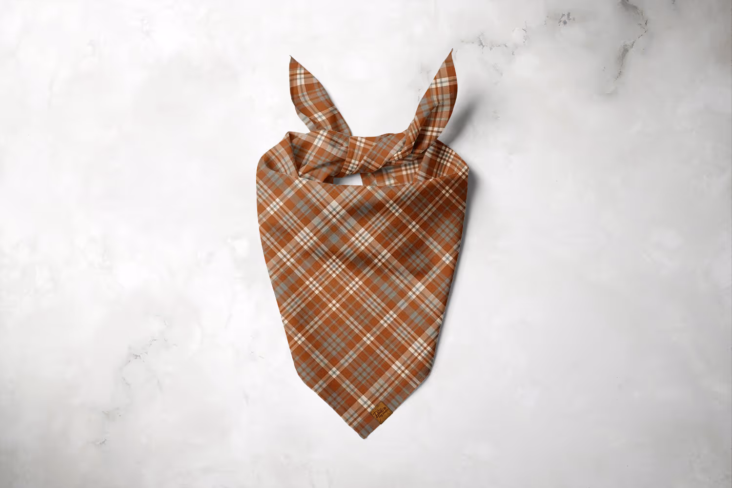 Muted Plaid Dog Bandana