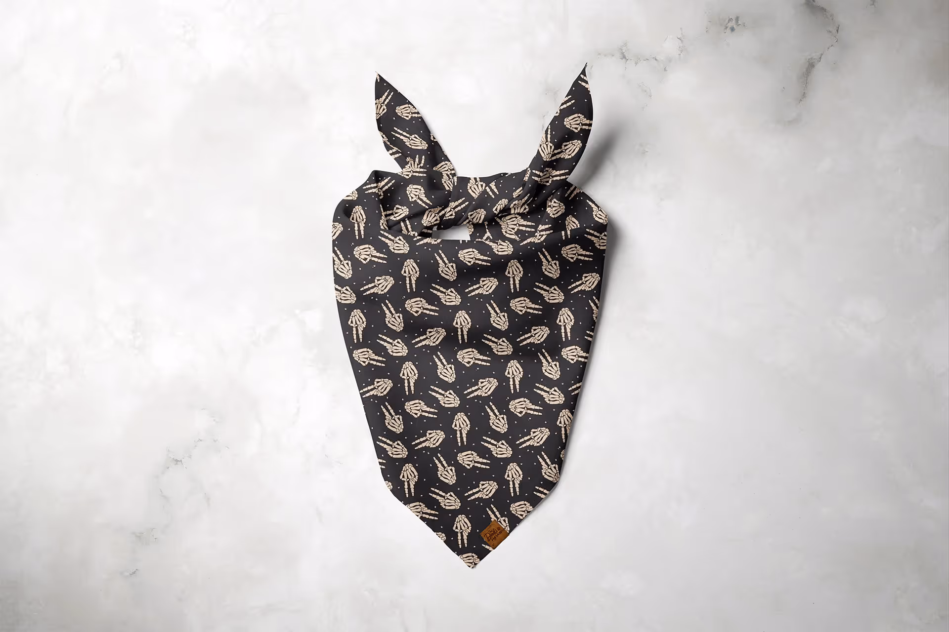 Peace Skelly Dog Bandana