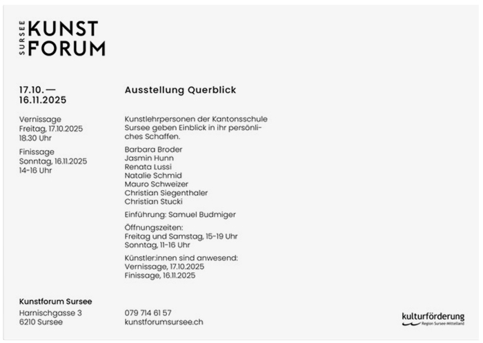 Kunstlehrpersonen der Kantonsschule Sursee