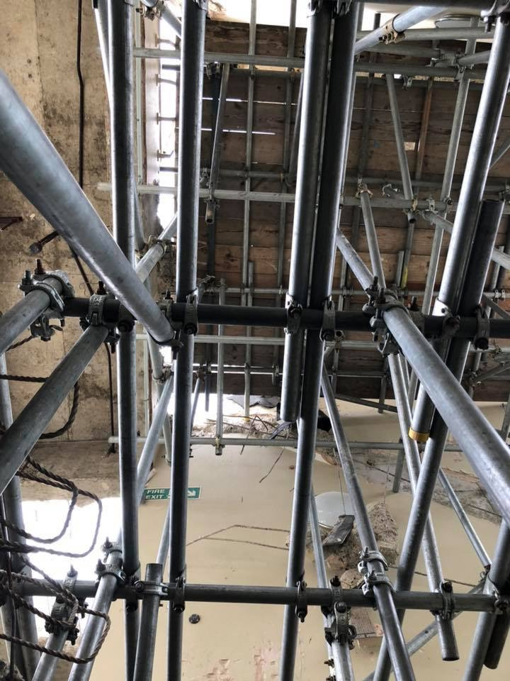 interior scaffolding