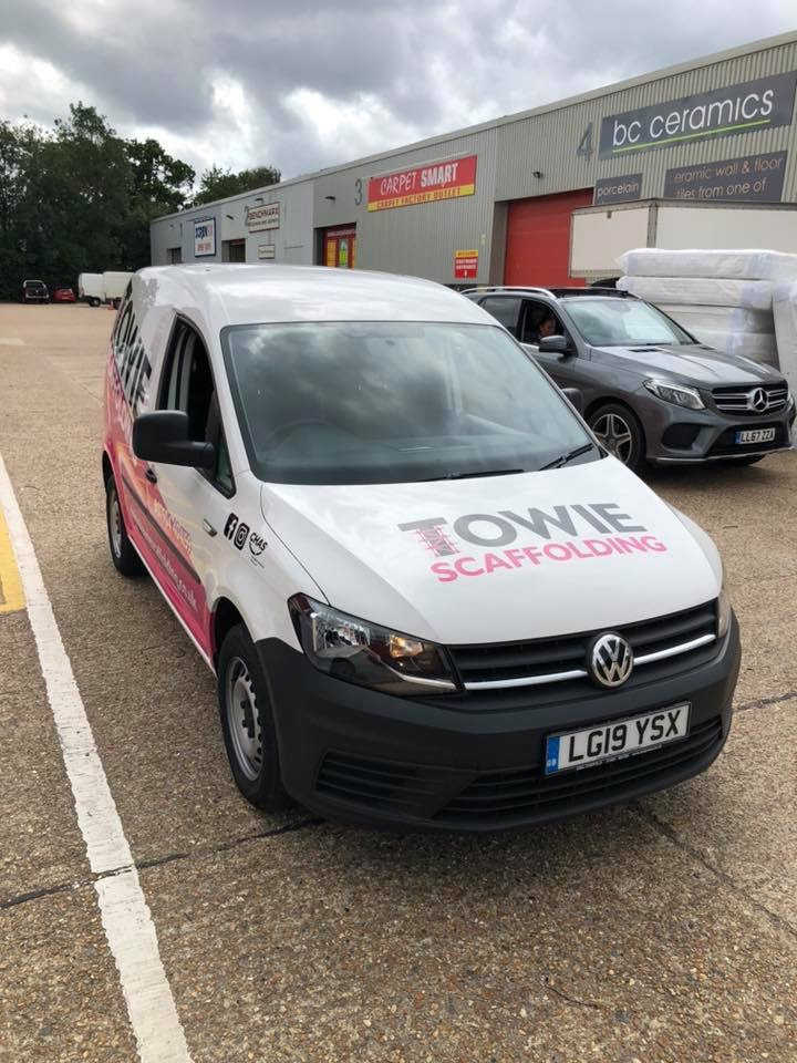 towie scaffolding small van