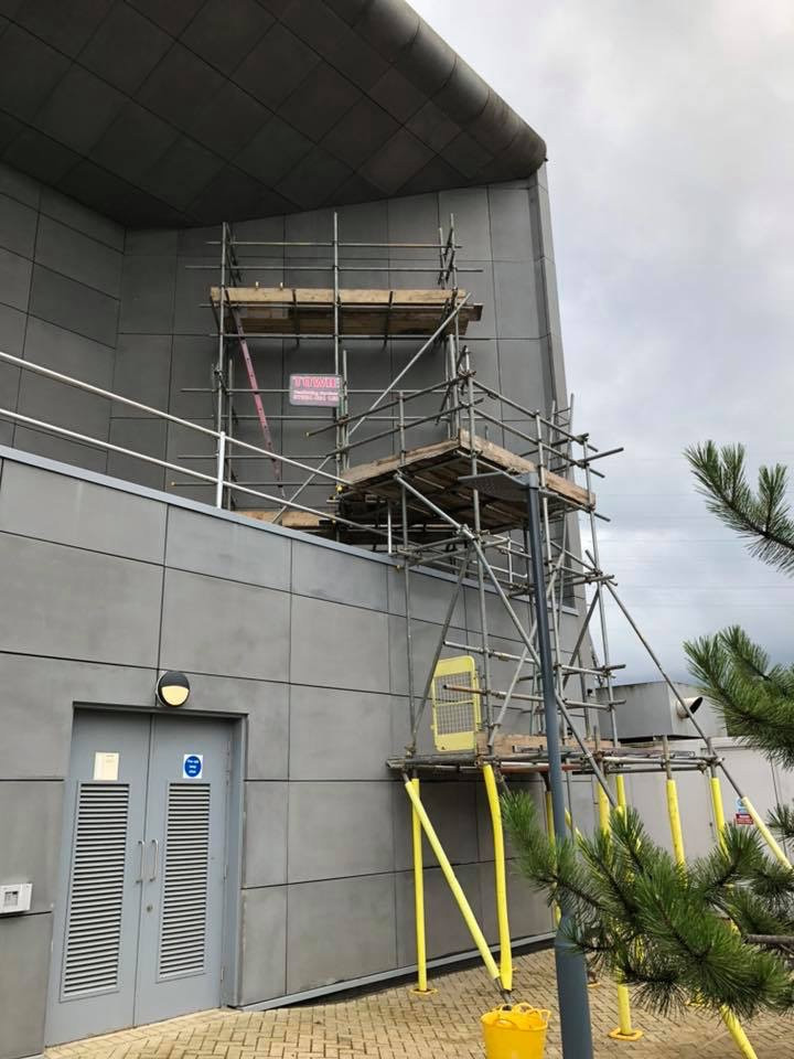 temporary scaffolding