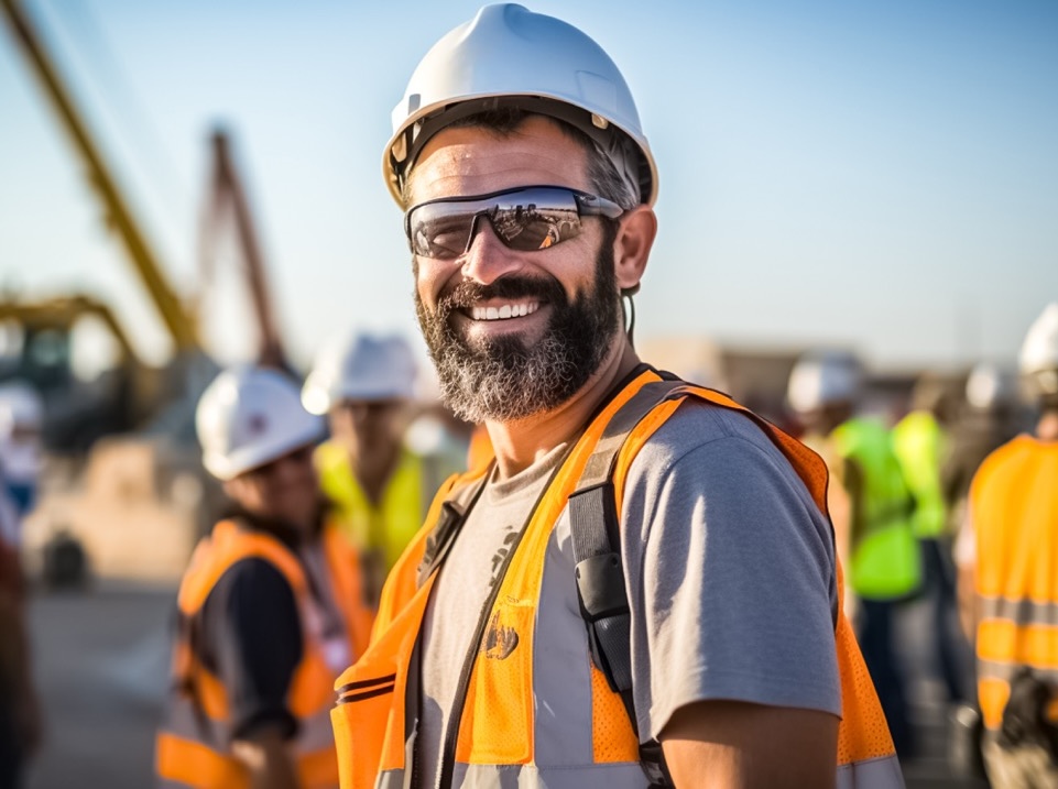 Staff on bikes participating in charity race