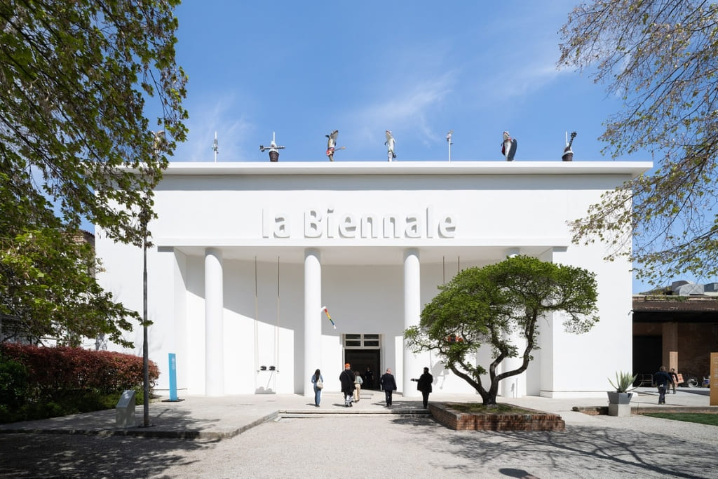 Entrance to the Venice Biennale, one of the world's leading contemporary art exhibitions in Venice, Italy.
