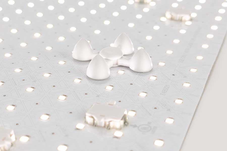 Light sheet bumper spacing support materials