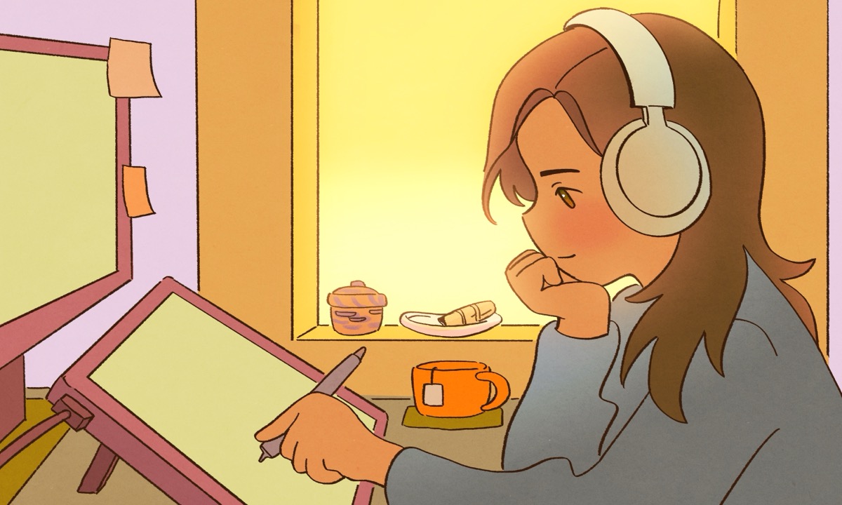 Illustration of Rachel Corston by Shaikara David